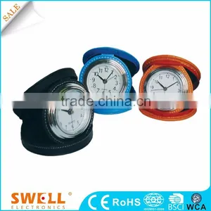 Young Town Small Quartz Fashionable Leather Clock With Different Color thumbnail-1
