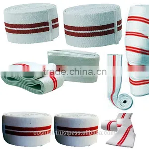 Stripes Knee Wraps Ci-2506-20Knee Wraps Weight Lifting Bandage Straps Body Building Gym Training Onex Straps thumbnail-1