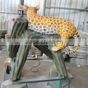 Fiberglass Life Size Animal Statue Leopard Statue thumbnail-3