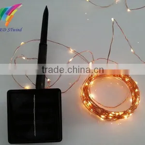 Solar Power 15M 150 Micro Led Copper Wire String Fairy Light For Outdoor thumbnail-1