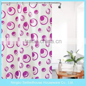 Low Price Beautiful Design Colorful Printing PEVA Shower Curtain thumbnail-1