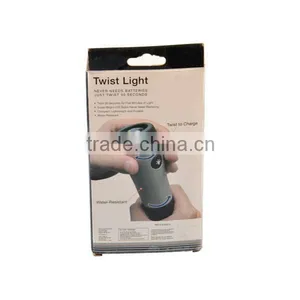 Hand Dynamo Generator Rechargeable Torch Plastic Dynamo Torch Flashlights thumbnail-6