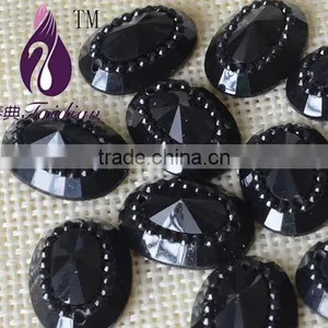 Resin Flatback Gems , 13*18 mm Oval Gemstone ,Neck Garments Accessories thumbnail-1