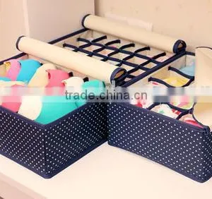 Waterproof 600D Oxford Fabric Zipper Foldable Underwear Lingerie Socks Storage Box thumbnail-2
