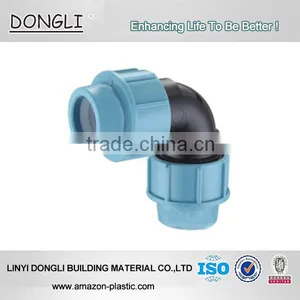 China Supply PP Compression Fitings PP Coupling Elbow Tee Fittings thumbnail-1