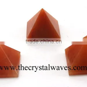 Red Aventurine Wholesale Pyramid From Khambhat Gujarat India thumbnail-1