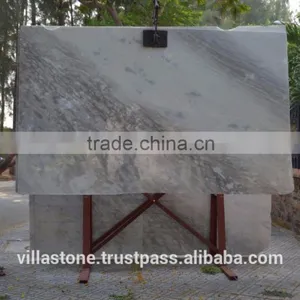 White Cloudy Marble Slabs thumbnail-2