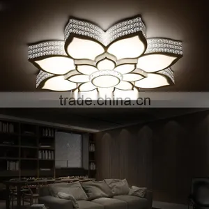 2016 Iron LED Ceiling Light Lotus Shaped Acrylic LED Ceiling Lamps thumbnail-1