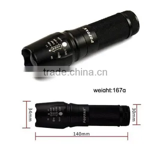 Super Bright Aluminium Rechargeable Long Distance Torch thumbnail-2