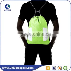 Factory Custom Nylon Beach Backpack Bags With Drawstring thumbnail-2