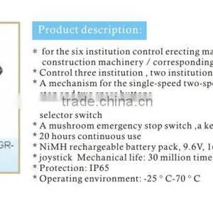 YKGR-Q33K YKGR-Q34K YKGR-Q35K Joystick for Control Erecting Machine thumbnail-1
