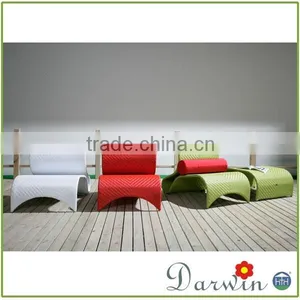 Hot Sale Rattan Outdoor Round Tanning Pool Sunbed thumbnail-1