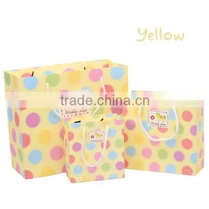 Romantic Colorful Horse And Spots Paper Shopping Bag thumbnail-4