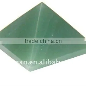 60x45mm Aventurine Natural Gemstone Pyramid thumbnail-1