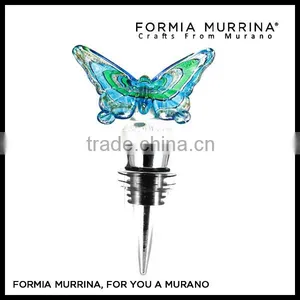 Murano Glass Wine Charms Glass Wine Accessories Wine Stoppers for Wedding Deco thumbnail-1