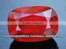 Artificial Corundum Blood Red Cushion Cut Ruby Stone, Wholesale Precious Ruby Stone, Faceted Cushion Shaped Ruby Gemstone for wh thumbnail-1