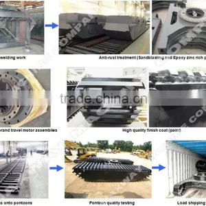 2015 New Product ! MAX80PU Small Amphibian Pontoon Undercarriage , Suitable to 6 to 10Ton Crawler Excavators thumbnail-4