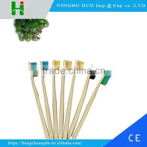 2016 Adult And Children Green Bamboo Wood Toothbrush thumbnail-1