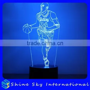 Customizable 7 Colors Light Flashing LED Night Light Creative Acrylic Decoration Night Light For Halloween Christmas thumbnail-1