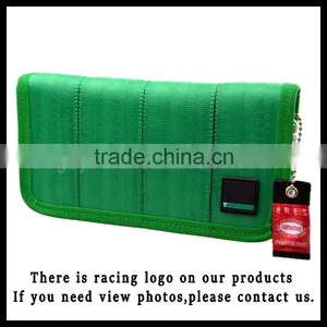 Customized JDM Racing Fabric Wallet Money Clip JDM Racing Wallet Green thumbnail-1
