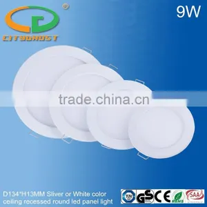 D134xH13MM Silver Color Frame Small Size Round 9W Led Light Ceiling thumbnail-6