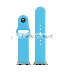 2016 Top Seller on Sport Wristband for Apple Watch Silicon Band Strap With Connector for Both 38MM and 42MM thumbnail-3