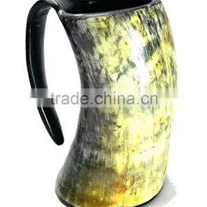 Natural Buffalo Horn Mugs /Tankard thumbnail-1