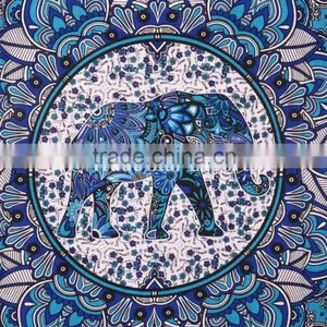 Ethnic Indian Elephant Mandala Gypsy Tribal Hippie Wall Decor Bohemian Tapestry thumbnail-4