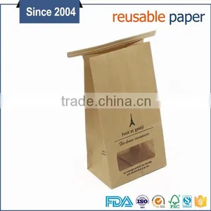 Kraft Paper Bag Disposable Bag With Window for Nuts Custom Logo thumbnail-5