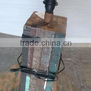 RECYCLE WOODEN LAMP thumbnail-1