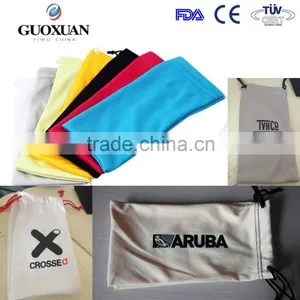 Print LOGO Cheap Promotional Microfiber Soft Sunglass Pouch Eyeglasses Pouch thumbnail-1