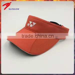 Custom Design Fashion 100% Polyester Red Sun Visor for Women thumbnail-1