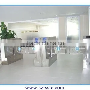 304 Sanding Stainless Steel Single Pole Swing Barrier Gate for Sale thumbnail-1
