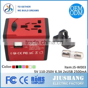 Promotional International Power Travel Adaptor With Usb Port Electric Travel Adapter thumbnail-3