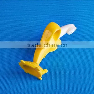 Soft Baby Banana Bendable Training Toothbrush, Cute Fruit Shape Baby Teether Toothbrush thumbnail-4
