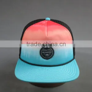 Customer High Quality 5 Panels Snapback Hat With Woven Lable thumbnail-2
