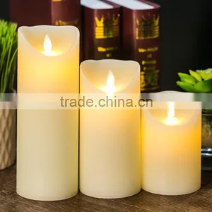Ivory Flameless Moving Wick Led Candle,led Moving Flame Candle,flameless Led Candle thumbnail-1