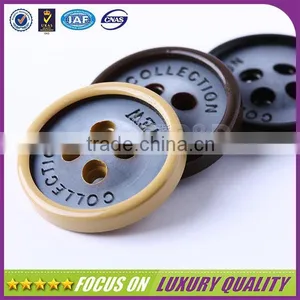 2016 New Style Embossed Logo Sew Resin Button thumbnail-1