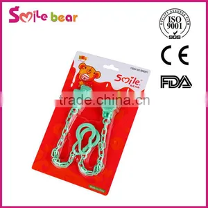 PP Plastic Animal Shaped Pacifier Chain Clips Holder Wholesale Price thumbnail-1