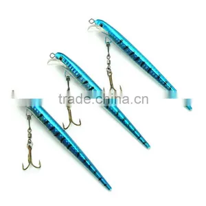 3PCS 12.5cm/8g Fishing Lures 4# Hook With Rolling Swivels Fishing Hard Bait Lures thumbnail-3