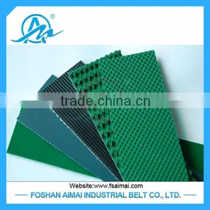 Low Noise Fabric PVC Grass Conveyor Belt for Material Handling thumbnail-1