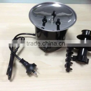 New Arrival Mini Home Stainless Steel 3-tiers Cheap 110v/220v Chocolate Fondue Fountain thumbnail-2