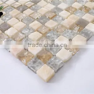 SMS04 Swimming Pool Mosaic China Jade Glass Mosaic Melt Mosaic Tile thumbnail-2