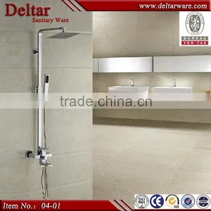 Classic Brass Finish Inspired Tub Shower Set for Faucet With Shower Head + Hand Shower thumbnail-3