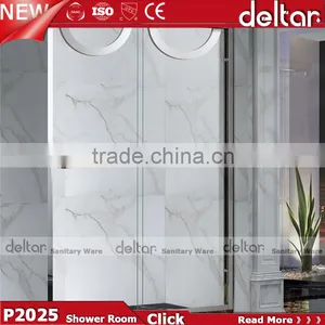 Bathroom Sanitary Ware Temper Glass Pattern Sliding Door Shower Room thumbnail-1
