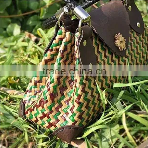 2016 Newest Women's Straw Bags!High-quality Man-made Ladies Travel Beach Handbags Hot Nice Shopping Woven Straw Carry Bags thumbnail-4