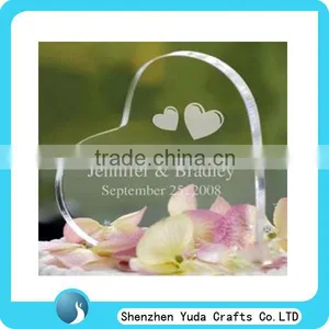 Heart-shaped Acrylic Logo Block Perspex Logo Brick Acrylic Brand Block thumbnail-1