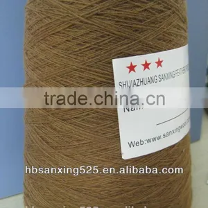 100% Chinese Sheep Cashmere Yarn,14/1NM, Dyed Brown Color thumbnail-1