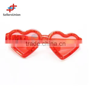 2017 Hottest Sale No.1 Yiwu Export Commission Agent Red Color LED Flash Funny Party Glasses for Decoration thumbnail-1