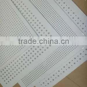 7mm Gypsum Perforated Acoustic Ceiling Tile (round or Square Hole) thumbnail-1
